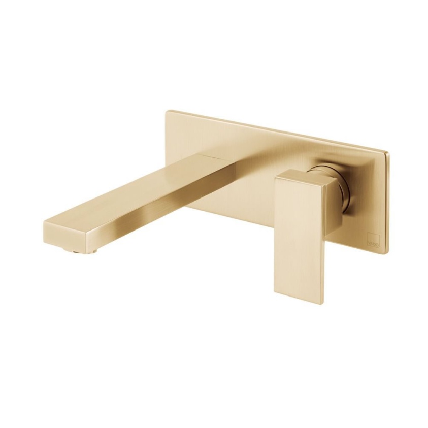 Cutout image of Vado Individual Notion Brushed Gold Wall-Mounted Basin Tap